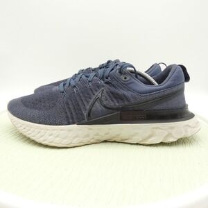 Nike React Infinity Run Flyknit 2 CT2357-401 Men 11.5 Running Shoes Blue Sneaker